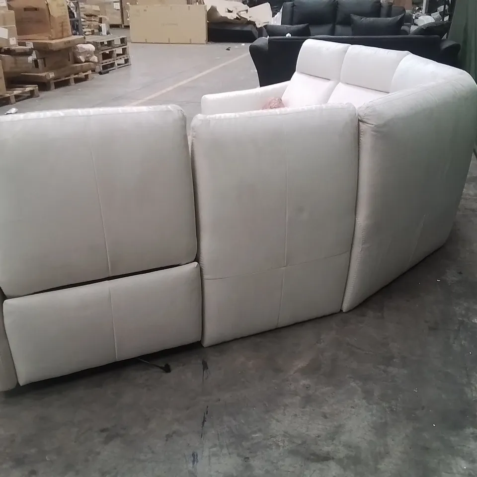 QUALITY DESIGNER ITALIAN MADE GAIA ELECTRIC PART RECLINING FABRIC CORNER SOFA 