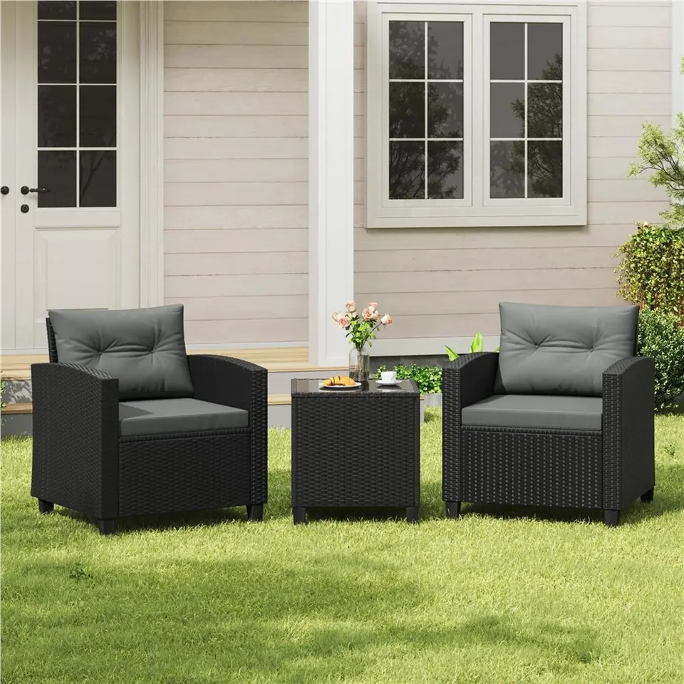 BOXED YAHEETECH 3-PIECE GARDEN FURNITURE SET