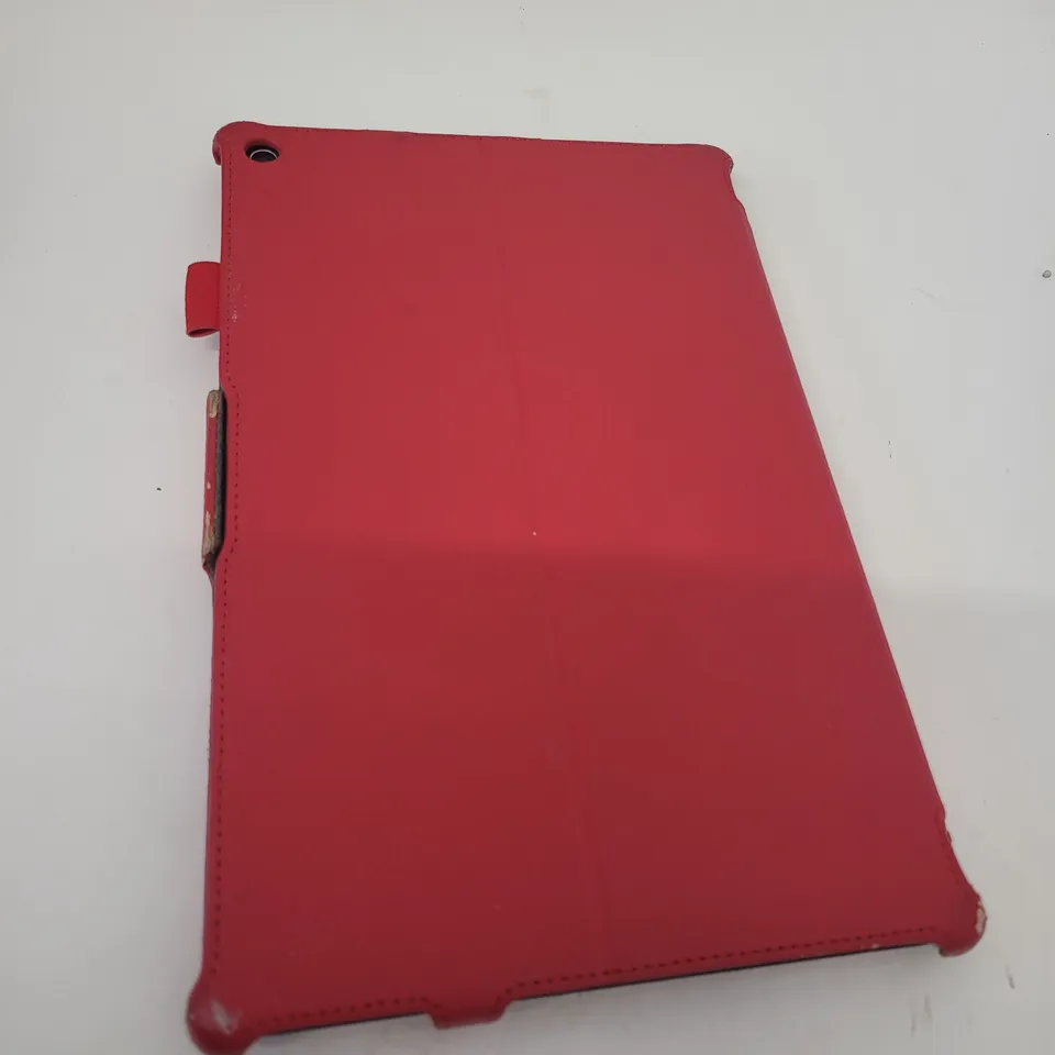 SONY XPERIA MODEL SGP311GB/B TABLET WITH READ LEATHER EFFECT CASE