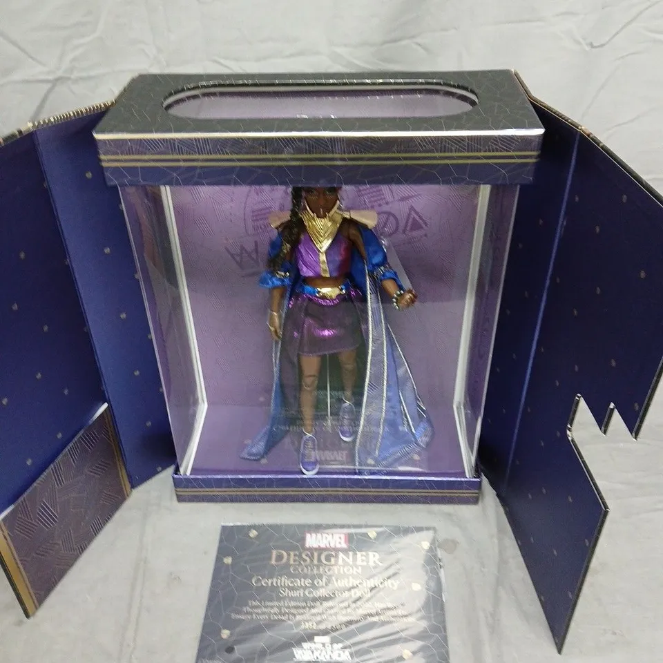 MARVEL DESIGNER COLLECTION WORLD OF WAKANDA LIMITED EDITION SHURI DOLL - 3352 OF 4500