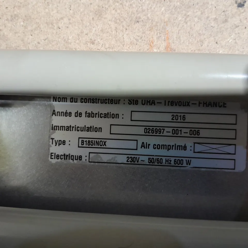 ORA B185 ELETRIC TRAY SEALER MACHINE MOD. NAOS-ECO 