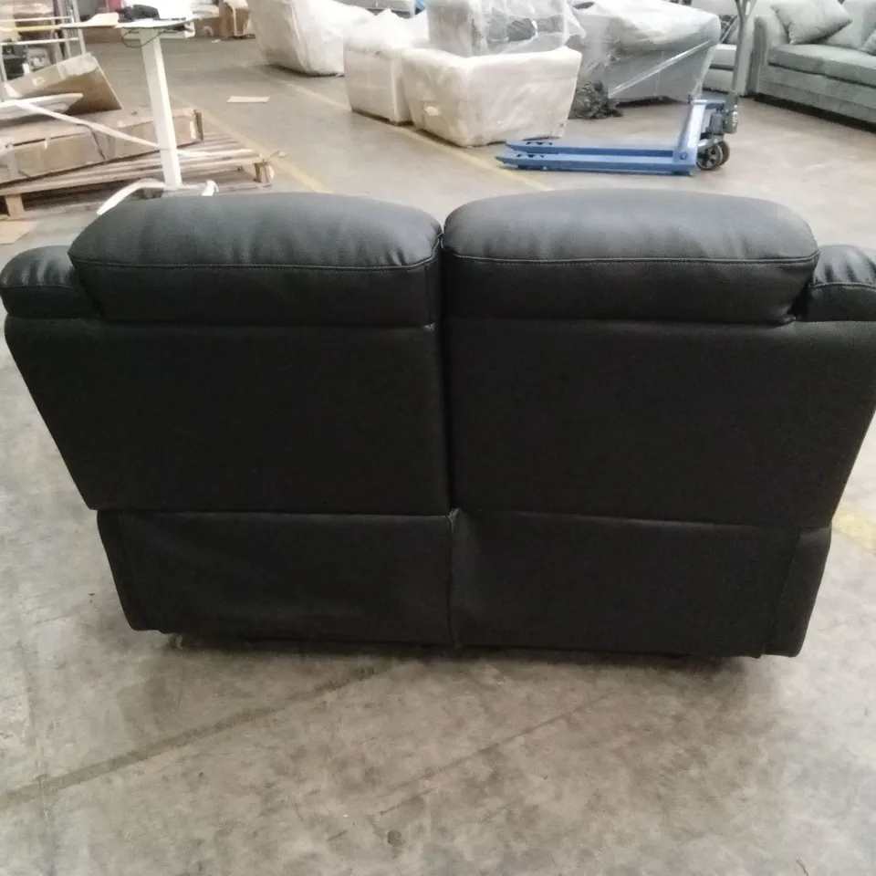 ROTHBURY LUXURY FAUX LEATHER HIGH BACK 2 SEATER MANUAL RECLINER SOFA RRP £629