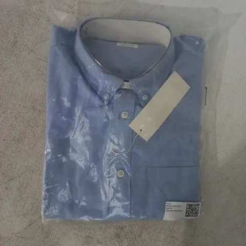 BAGGED ARKET REGULAR FIT SHIRT IN BLUE SIZE EU 46