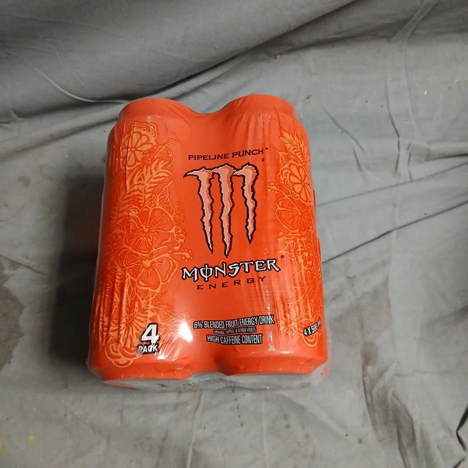 3 X MONSTER ENERGY PIPELINE PUNCH – 4-PACK - 500ML