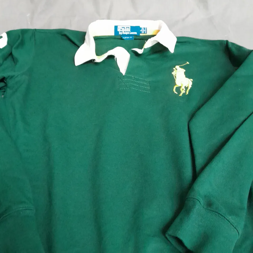 POLO RALPH LAUREN POLO SHIRT IN GREEN - LARGE