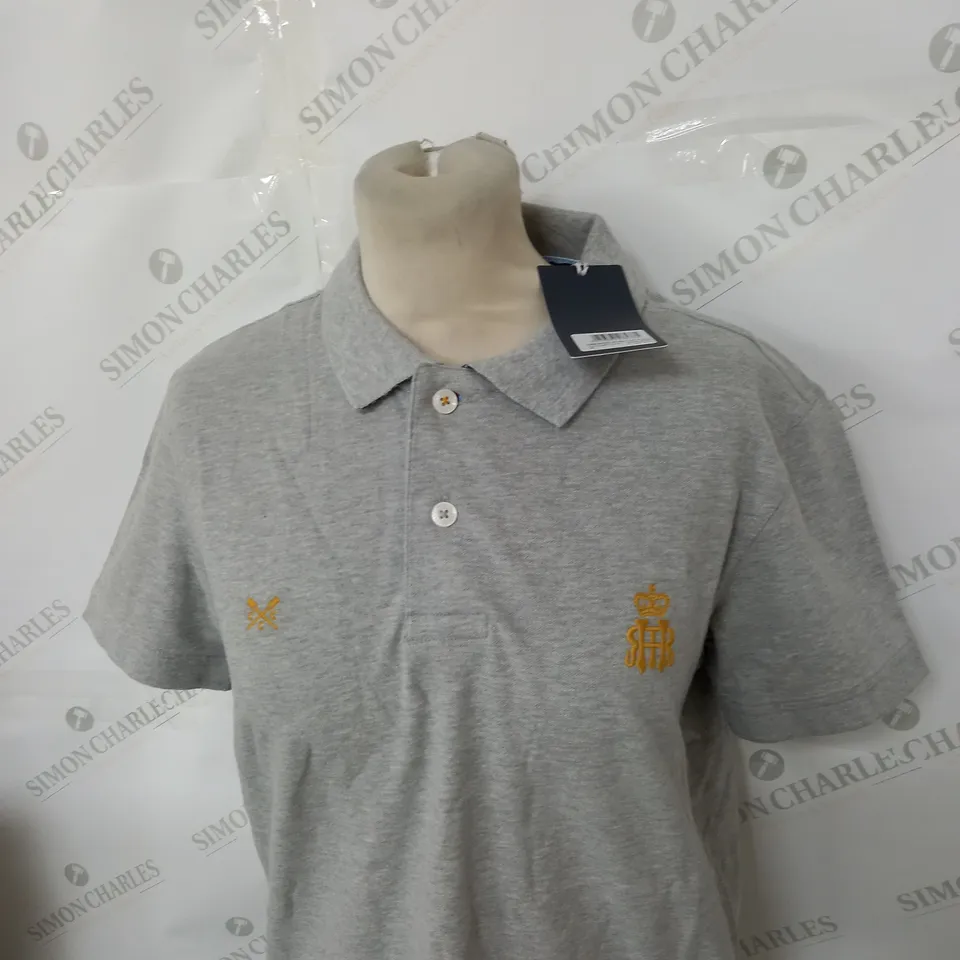 CREW CLOTHING COMPANY CRESTED STRETCH POLO SHIRT SIZE S
