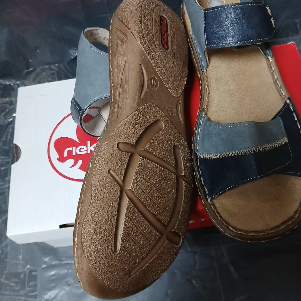 RIEKER SANDALS – BLUE, WOMEN'S, EU 41 (UK 8) – MODEL V2860-14