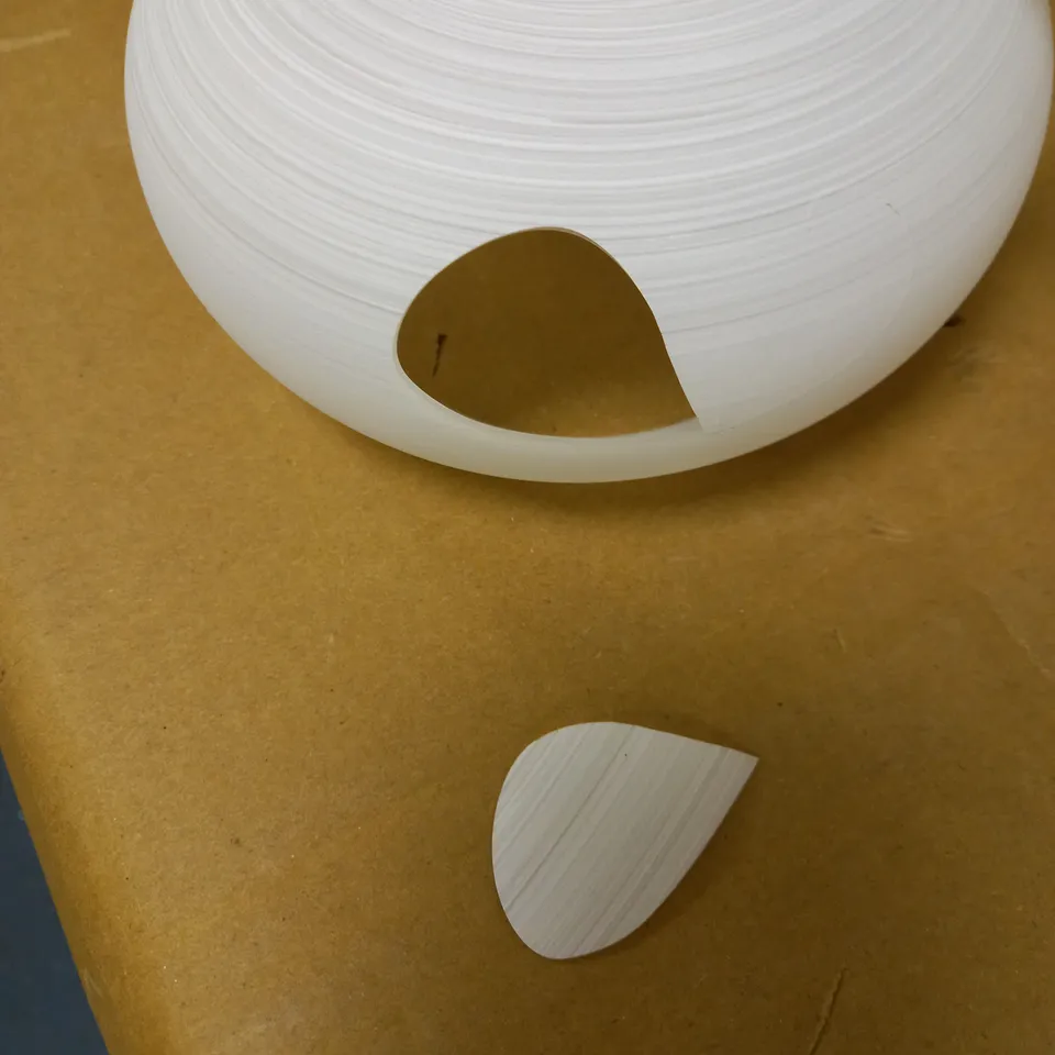 JOHN LEWIS & PARTNERS 'ANYDAY' ELIO 3-ARM CEILING LIGHT - PAINTED WHITE GLASS