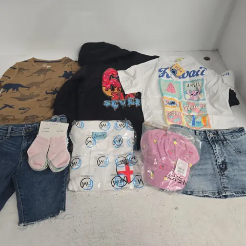 LARGE QUANTITY OF ASSORTED KIDS CLOTHING ITEMS TO INCLUDE NEXT, TU AND DENIM CO
