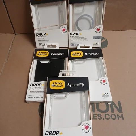 APPROXIMATELY 40 ASSORTED OTTER PROTECTIVE SMARTPHONE CASES FOR VARIOUS MODELS TO INCLUDE IPHONE 14, IPHONE 12, IPHONE X ETC 