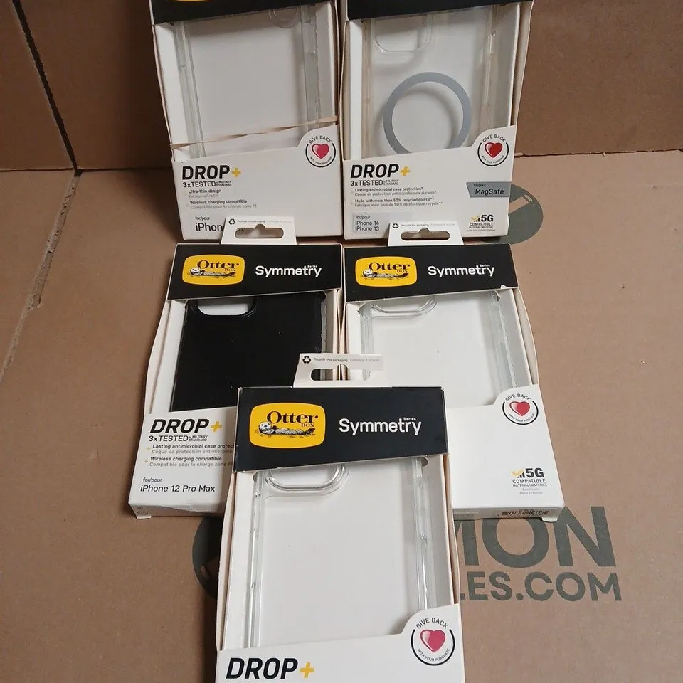 APPROXIMATELY 40 ASSORTED OTTER PROTECTIVE SMARTPHONE CASES FOR VARIOUS MODELS TO INCLUDE IPHONE 14, IPHONE 12, IPHONE X ETC 