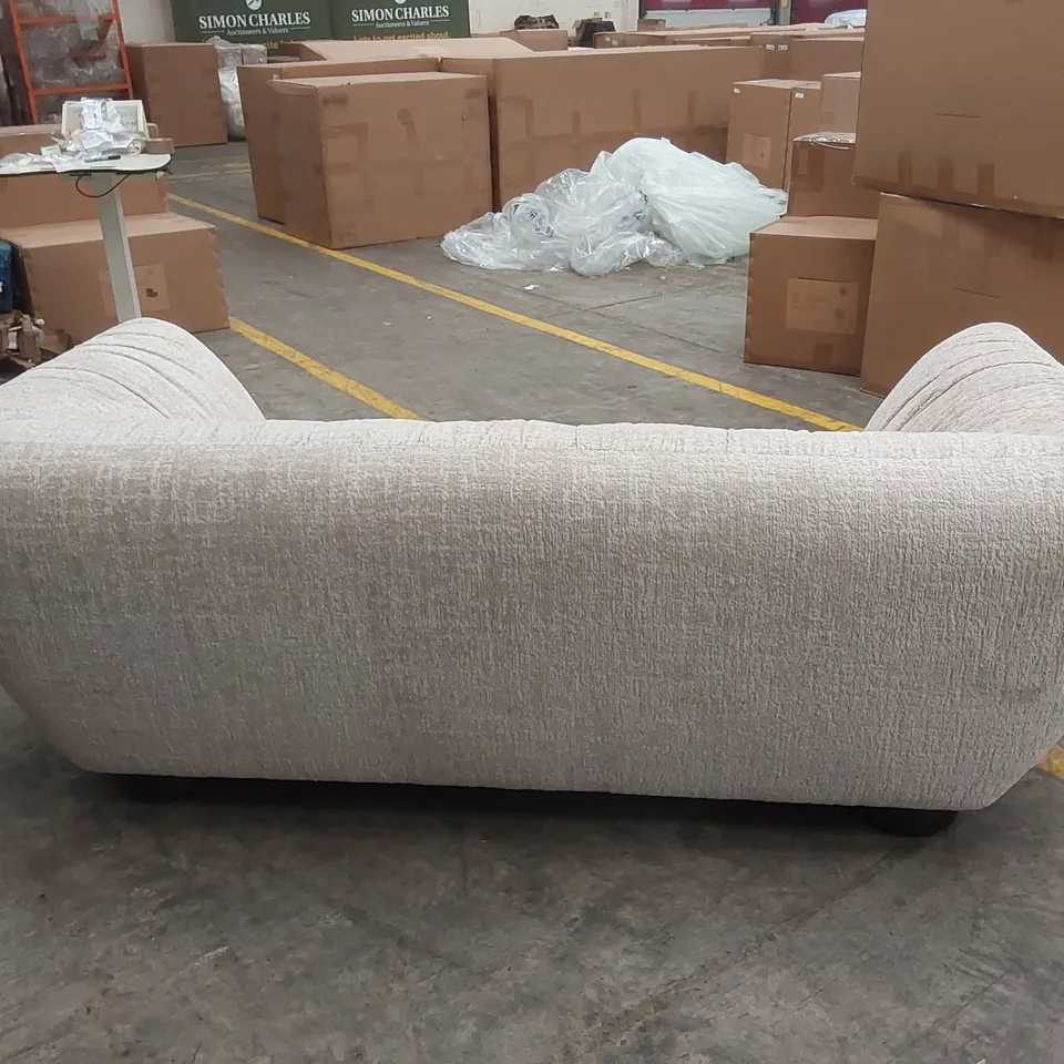 QUALITY DESIGNER ROCHE 3 SEATER OMBRA SAND FABRIC