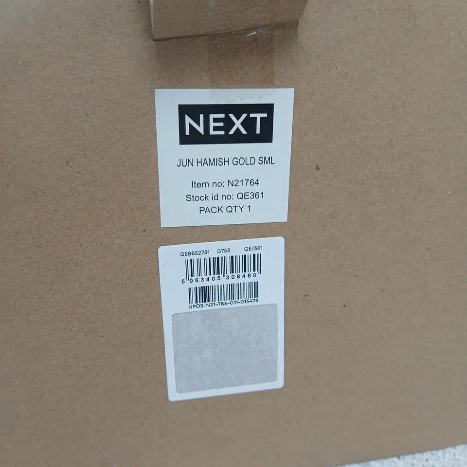 NEXT JUN HAMISH GOLD SMALL DECORATIVE FIGURINE – BOXED