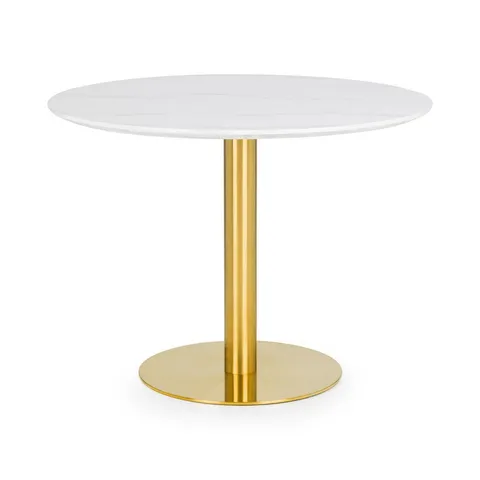 BOXED WALKERVILLE ROUND METAL BASE DINING TABLE (3 BOXES)
