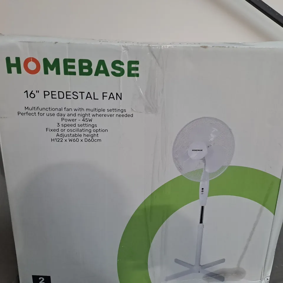 BOXED HOMEBASED 16' PEDESTAL FAN 