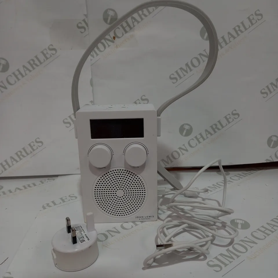 JOHN LEWIS DAB / FM SHOWER RADIO