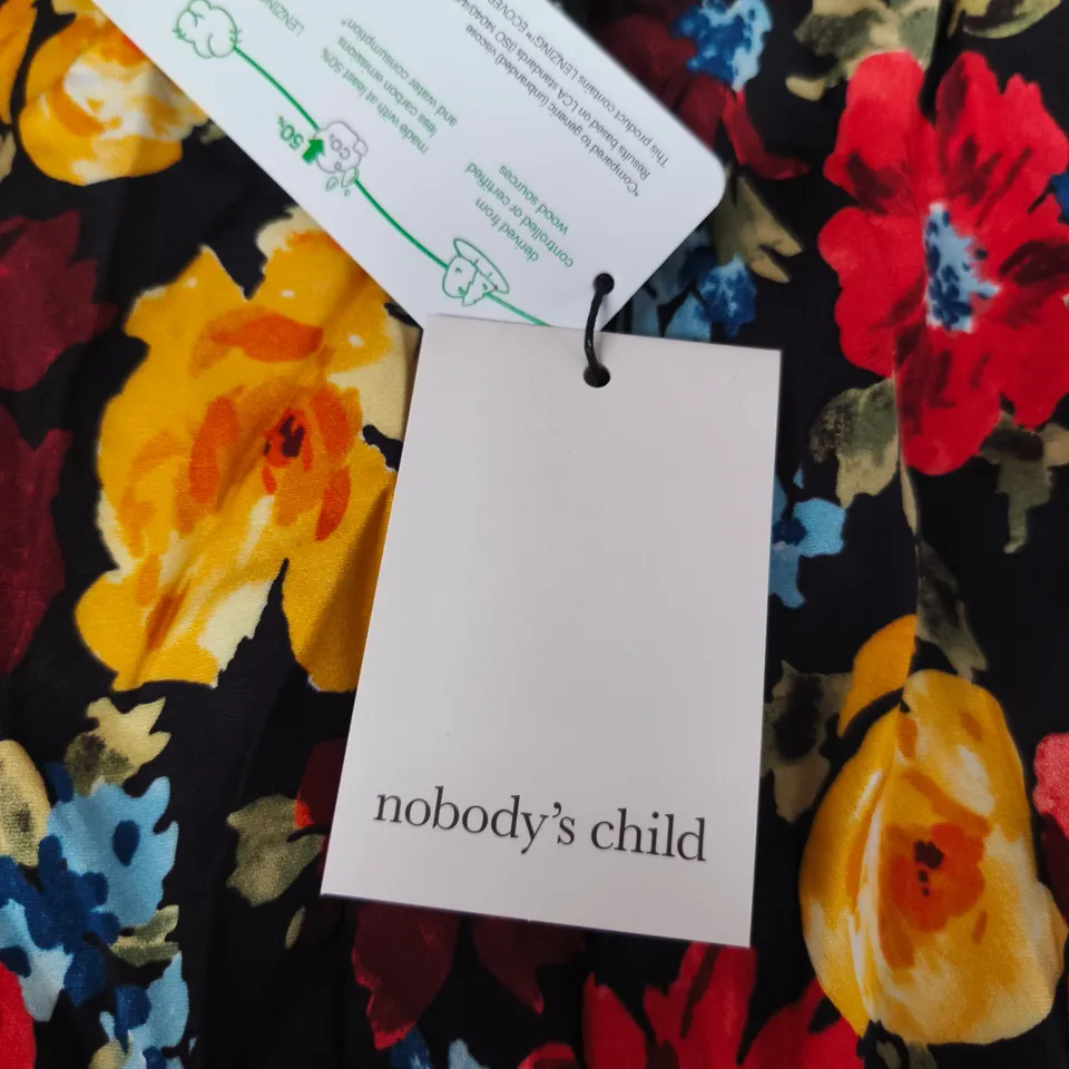 Nobody's Child Olivia Skirt – Black Floral, UK 10 (EU 38)