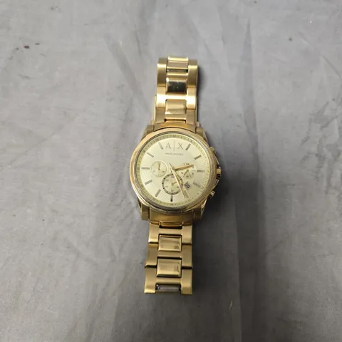 ARMANI EXCHANGE AX CHRONOGRAPH WATCH – GOLD TONE STAINLESS STEEL
