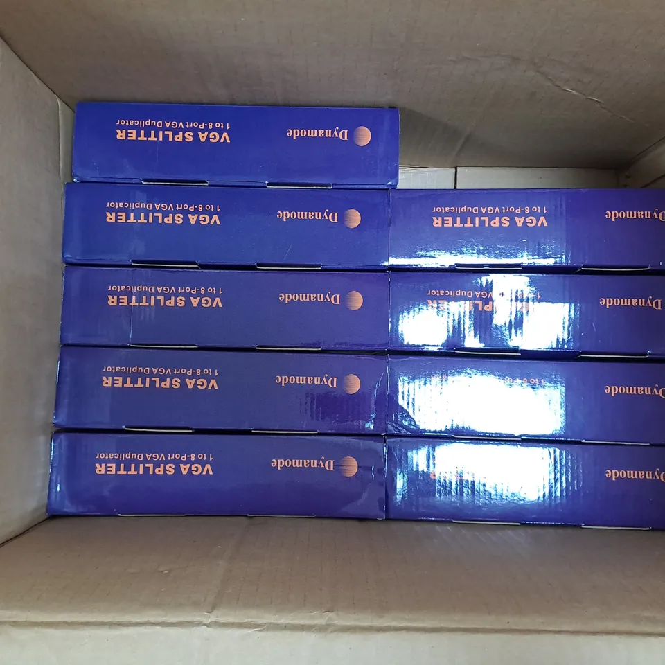 10 BOXED DYNAMODE VGA SPLITTER 1 TO 8 PORT BGA DUPLICATORS