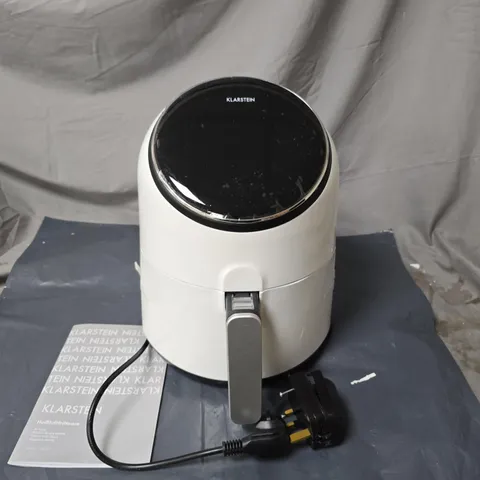 KLARSTEIN AIR FRYER – WHITE, COMPACT COUNTERTOP KITCHEN APPLIANCE