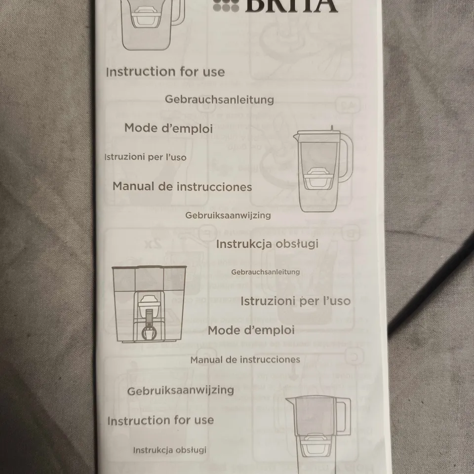 BRITA WATER FILTER PITCHER – TRANSPARENT WITH WHITE LID