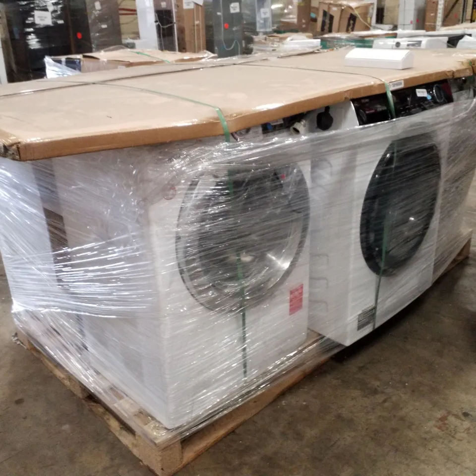 PALLET OF APPROXIMATELY 6 UNPROCESSED RAW RETURN WHITE GOODS TO INCLUDE