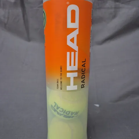 HEAD RADICAL TUBE OF 4 TENNIS BALLS