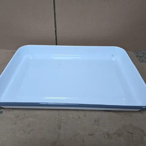 JOHN LEWIS ENAMEL PIE DISH 41 CM 