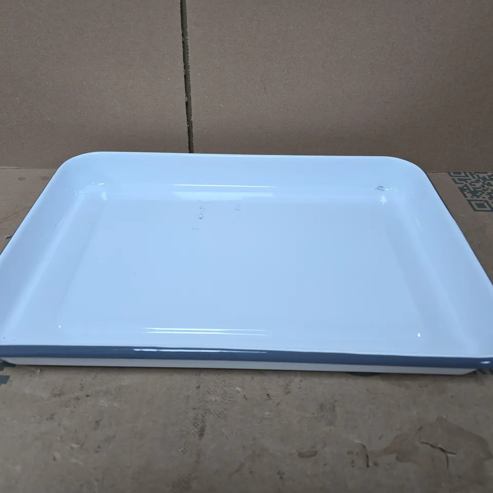 JOHN LEWIS ENAMEL PIE DISH 41 CM 