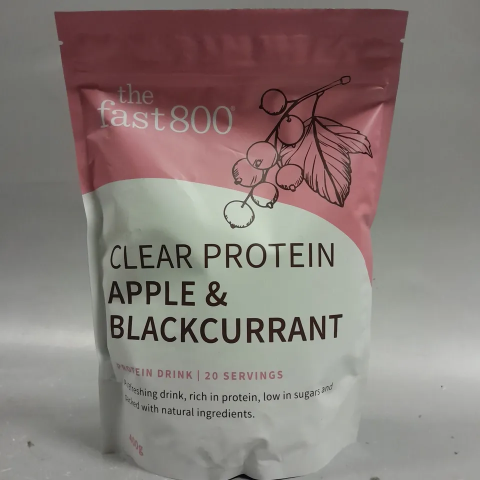 SEALED THE FAST 800 CLEAR PROTEIN DRINK - APPLE & BLACKCURRANT - 400G