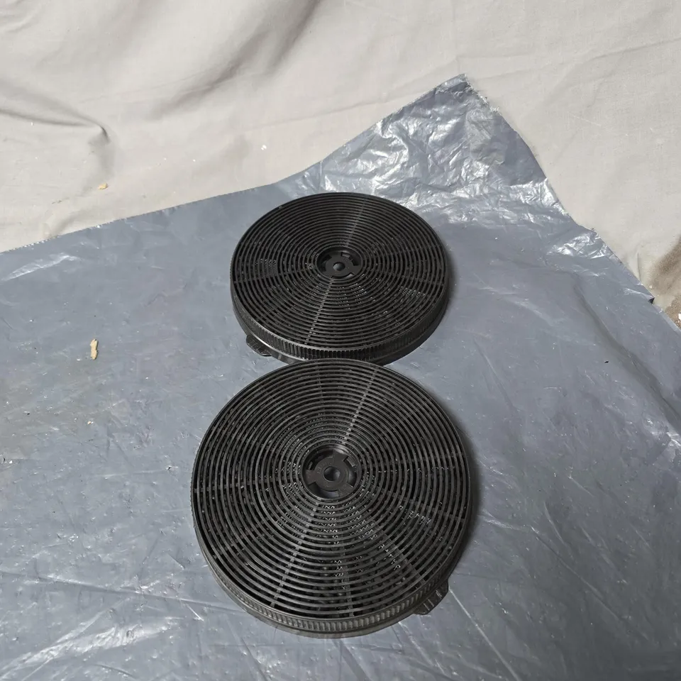 2 X CARBON CHARCOAL FILTERS 18CM BOXED