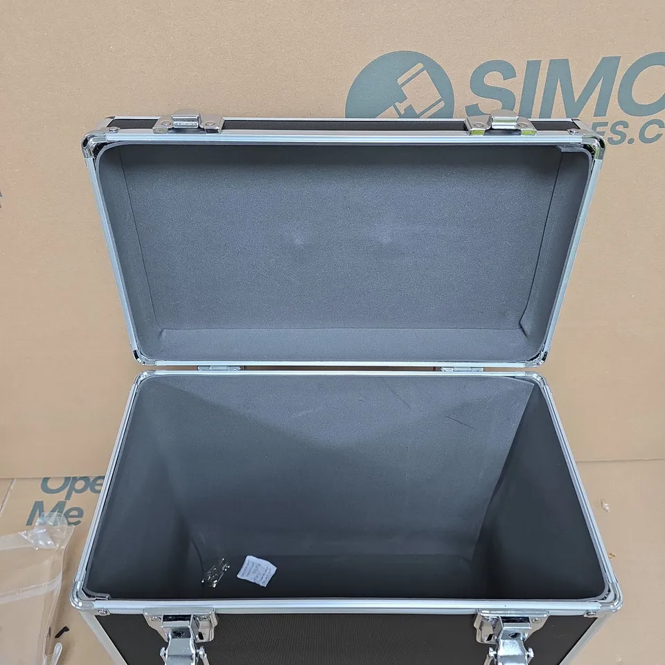 BLACK VINYL RECORDS STORAGE CASE 