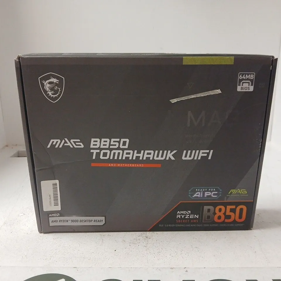 MSI MAG B850 TOMAHAWK WIFI MOTHERBOARD