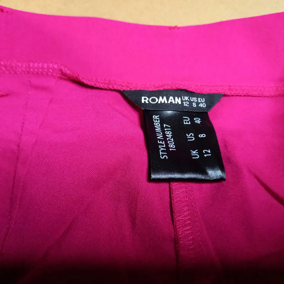 ROMAN HOT PINK STRETCH SHORTS - SIZE 12