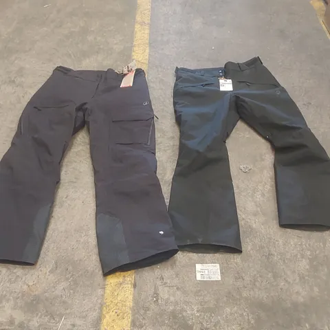 2x DECATHLON WATERPROOF TROUSERS - SIZE 46