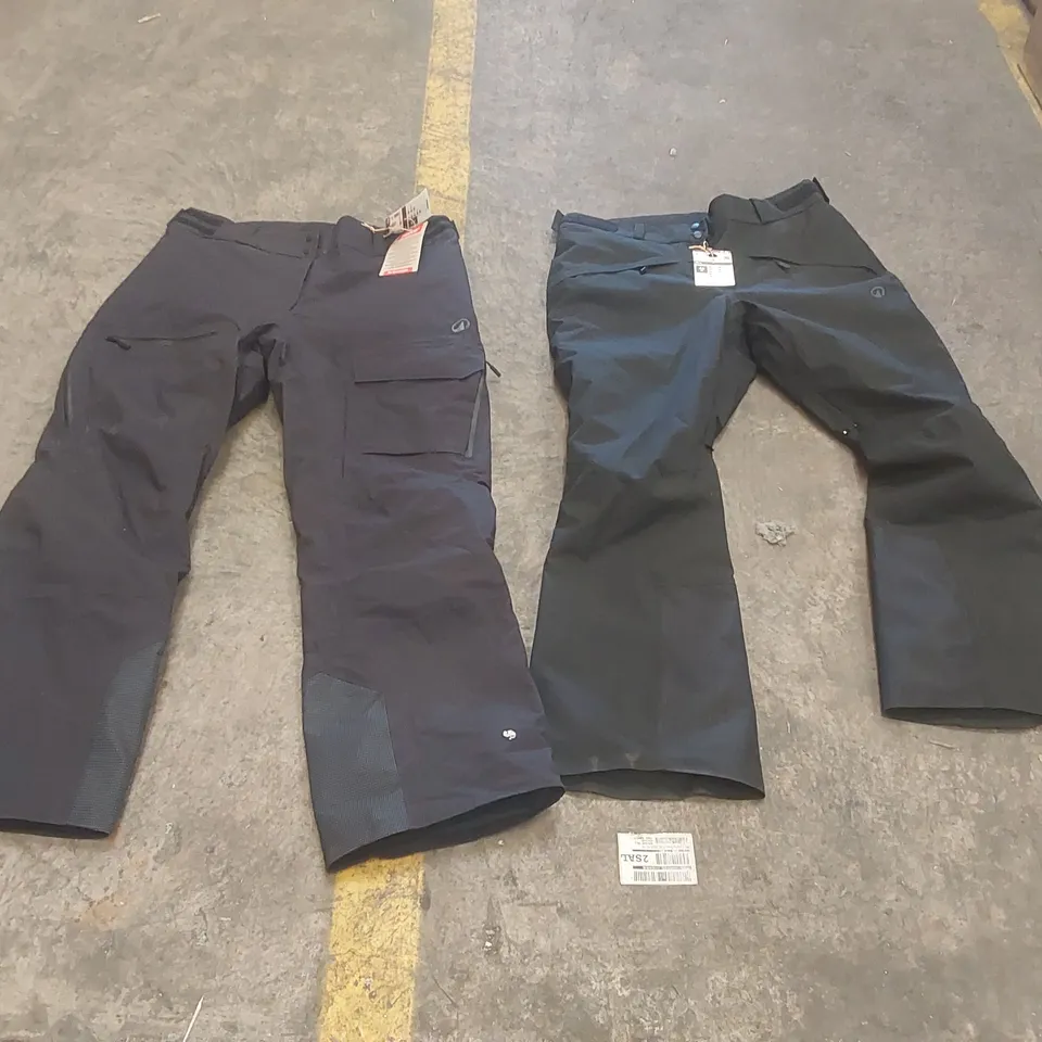 2x DECATHLON WATERPROOF TROUSERS - SIZE 46