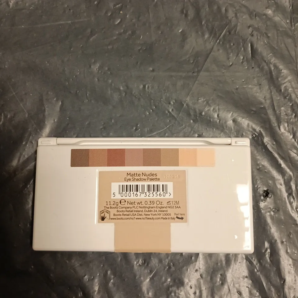 NO7 EYE SHADOW PALETTE MATTE NUDES