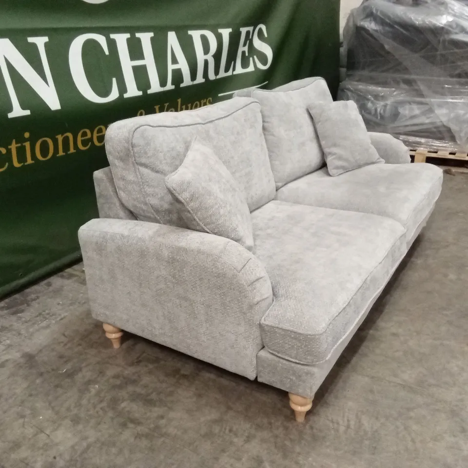 HEPBURN 3 SEATER FABRIC SOFA - GREY RRP £749