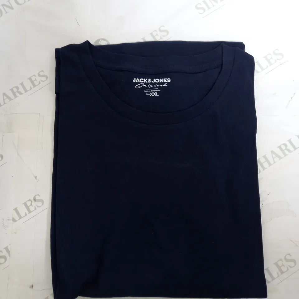 JACK & JONES BASIC NAVY T-SHIRT - XXL