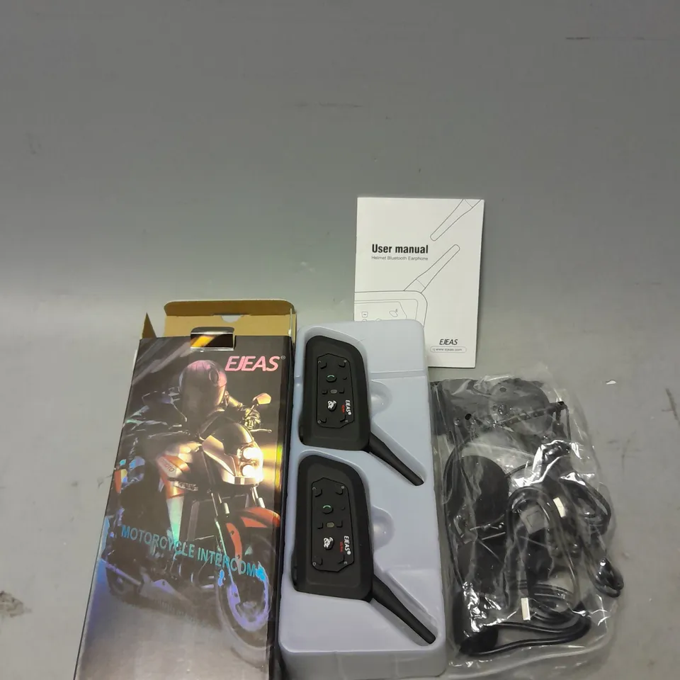 BOXED EJEAS HELMET BLUETOOTH EARPHONE 