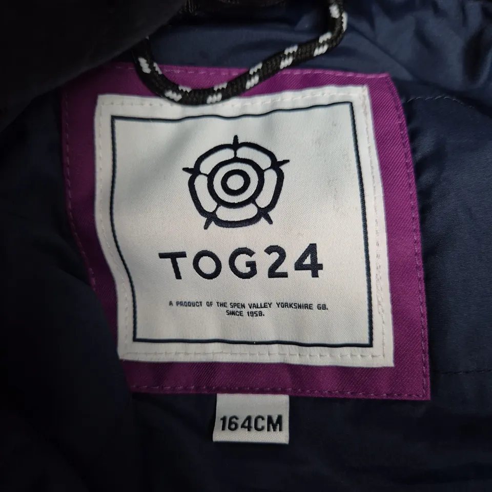TOG24 PURPLE KIDS' JACKET, SIZE 164CM