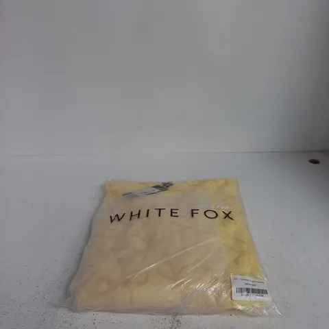 WHITE FOX VOL 1 OVERSIZED PRINTED HOODIE SMALL/MEDIUM LEMON BOW