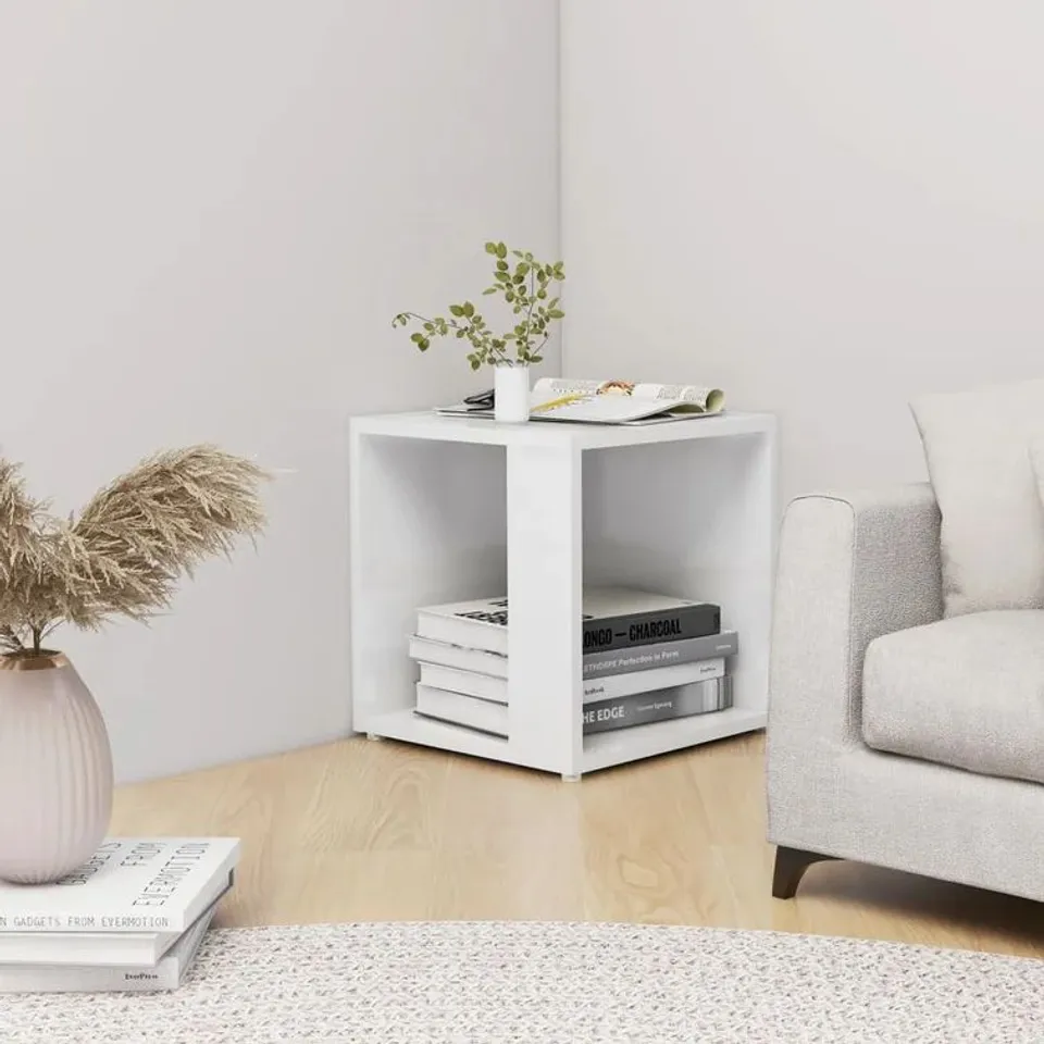 BOXED BITHIAN SIDE TABLE - WHITE