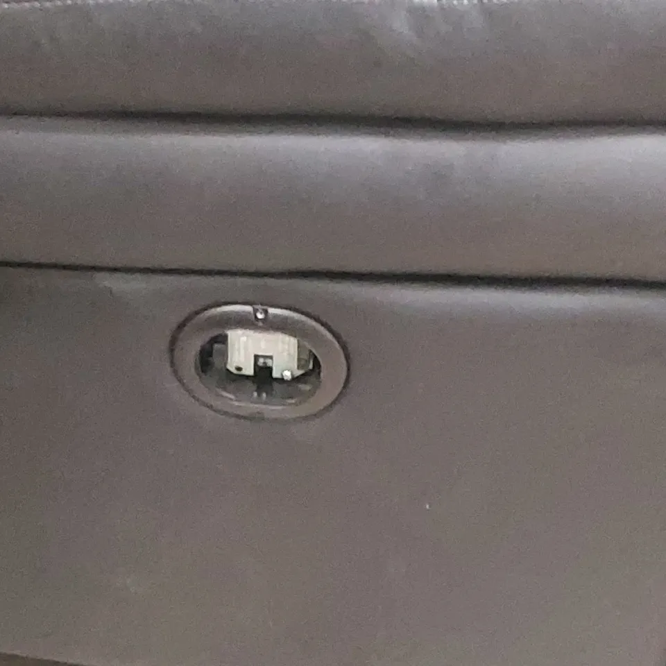 QUALITY DESIGNER 3 SEATER FAUX LEATHER ELECTRIC RECLINER SOFA - BLACK