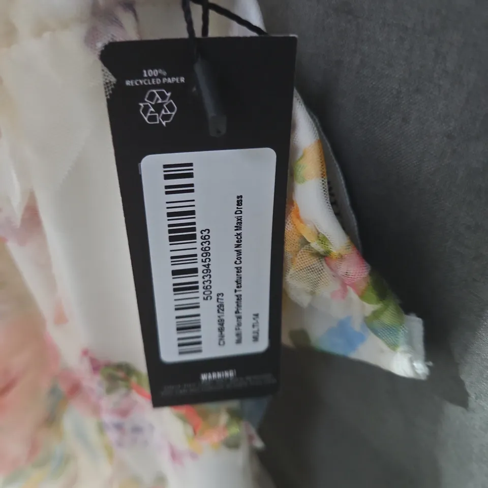 PRETTYLITTLETHING FLORAL PRINT SLIP DRESS – WOMEN’S, SPAGHETTI STRAPS