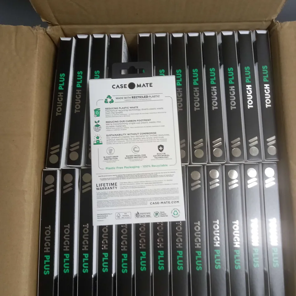 BOX OF APPROXIMATELY 48 CASEMATE TOUGH PLUS SAMSUNG GALAXY S22 PHONE CASES IN BLACK