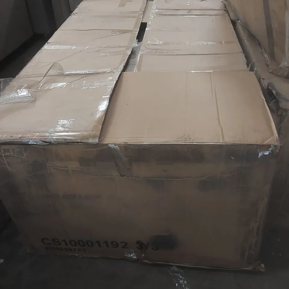 BOXED MADRID LIGHT GREY LEATHER SOFA PART
