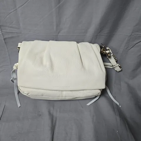 AIMEE KESTENBERG WHITE PEBBLED LEATHER CROSSBODY BAG 
