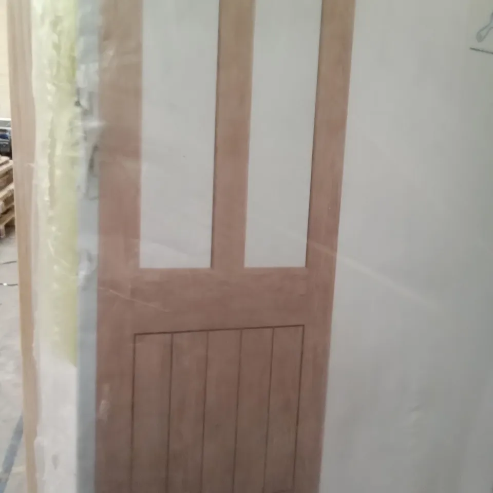 GEOM COTTAGE CLEAR GLAZED OAK VENEER INTERNAL DOOR 1981×762×35MM