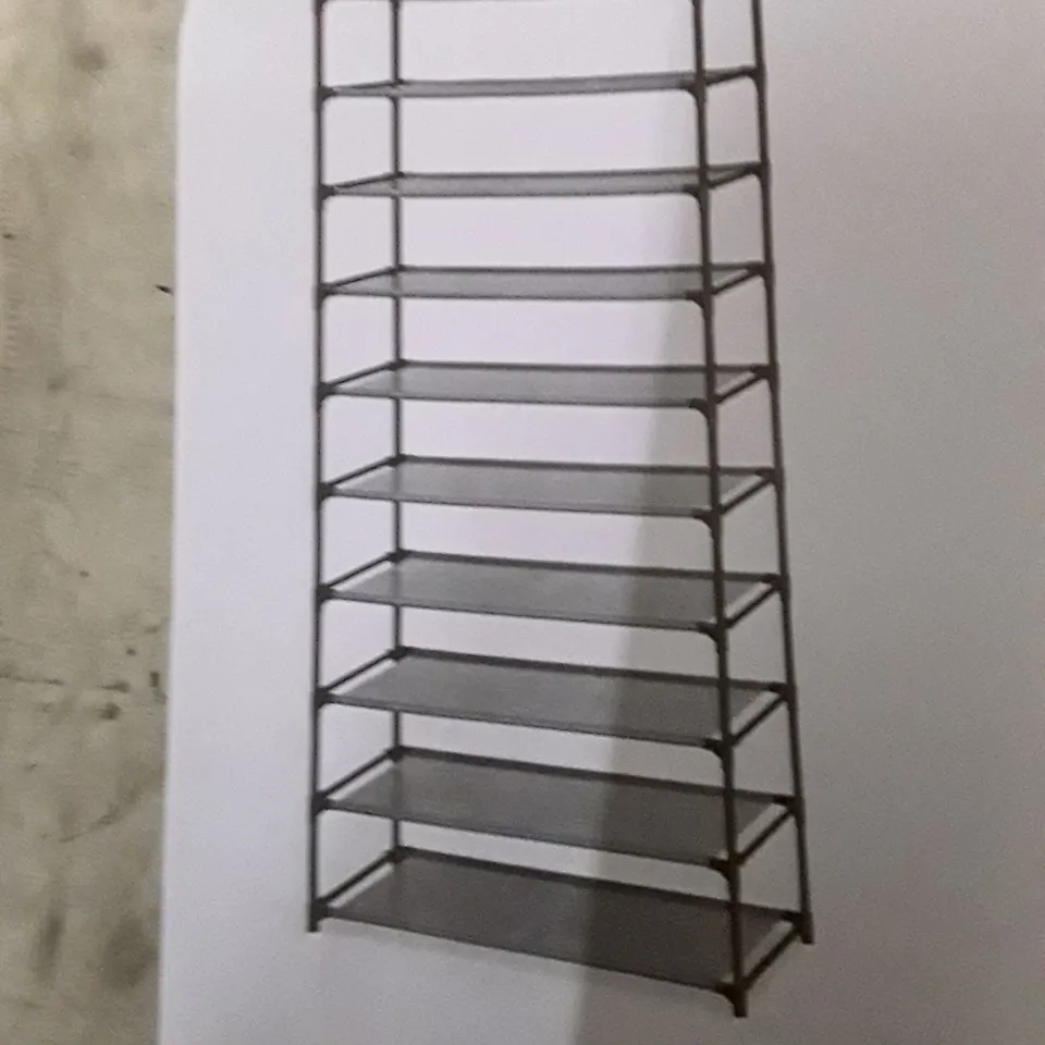 BOXED 40 PAIR SHOE RACK
